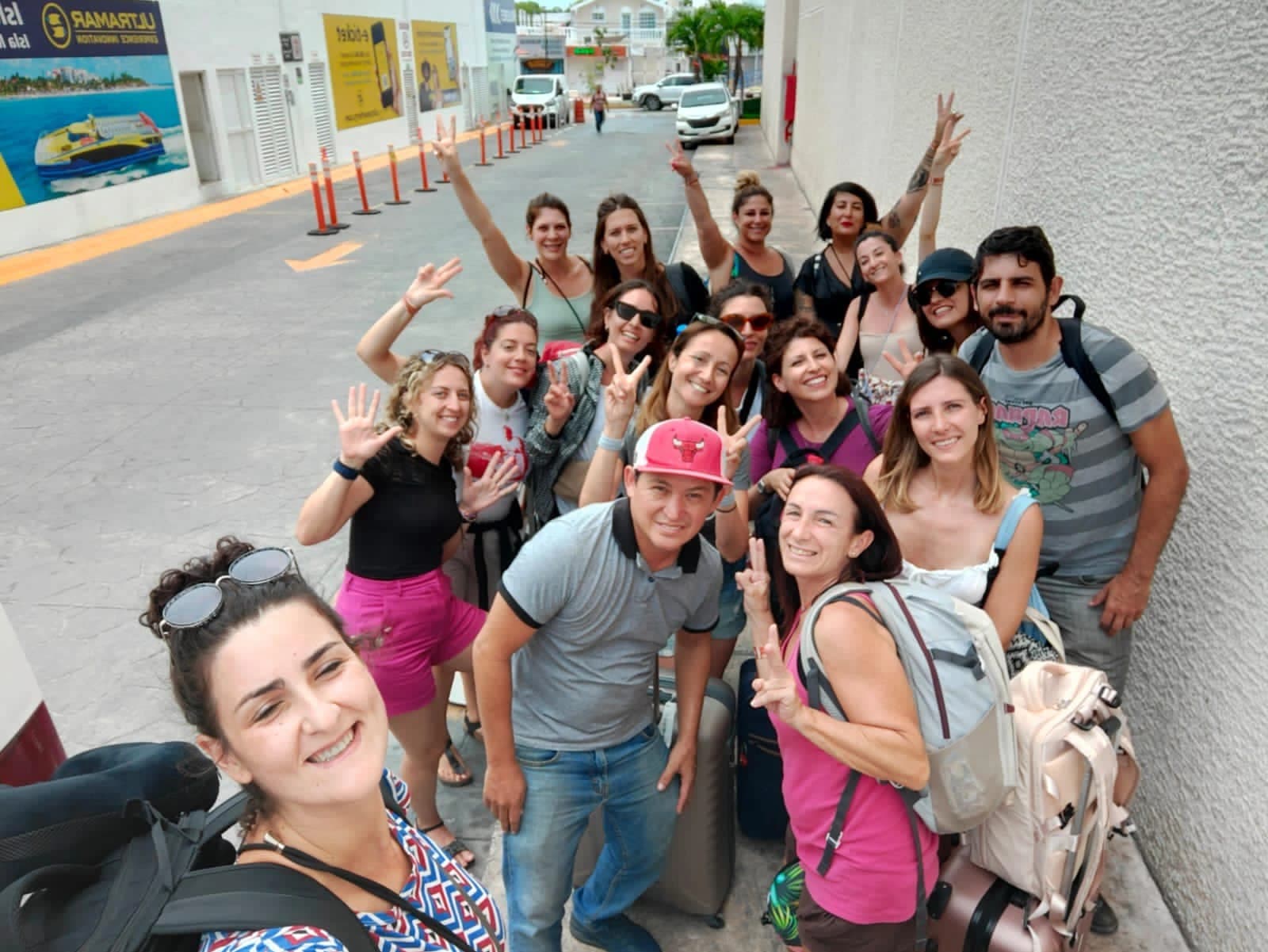 Group enjoying a shared tour